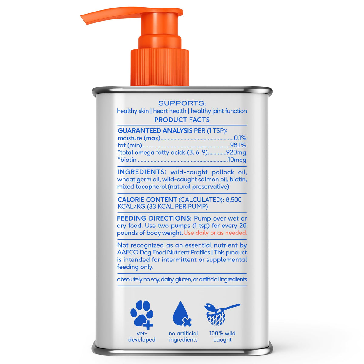 Omega 3 Fish Oil for Dogs & Cats 8oz W175