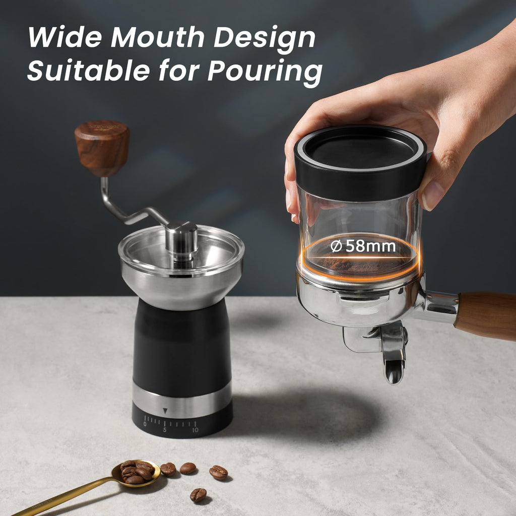 Manual Coffee Grinder Stainless Steel Conical Burr M42345