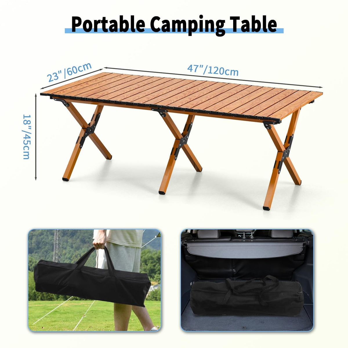 4Ft Aluminum Folding Camping Table O21200