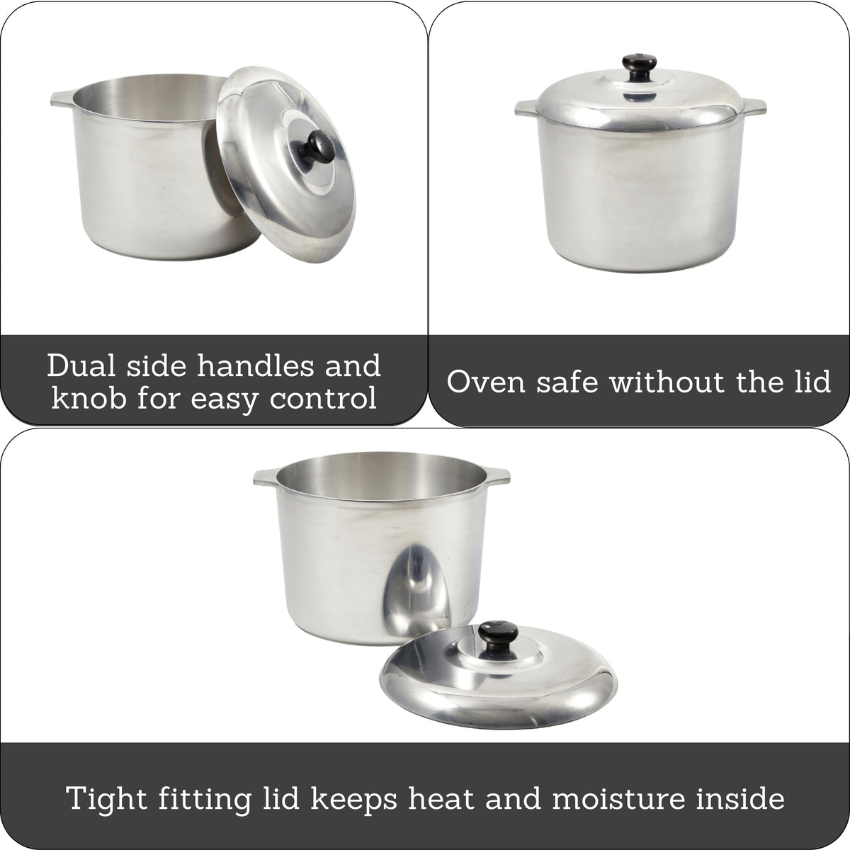 Heavy Duty Aluminum Stock Pot 14 Quart I6316