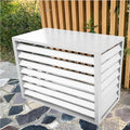 White Aluminum Alloy Air Conditioner Fence Panels O684122