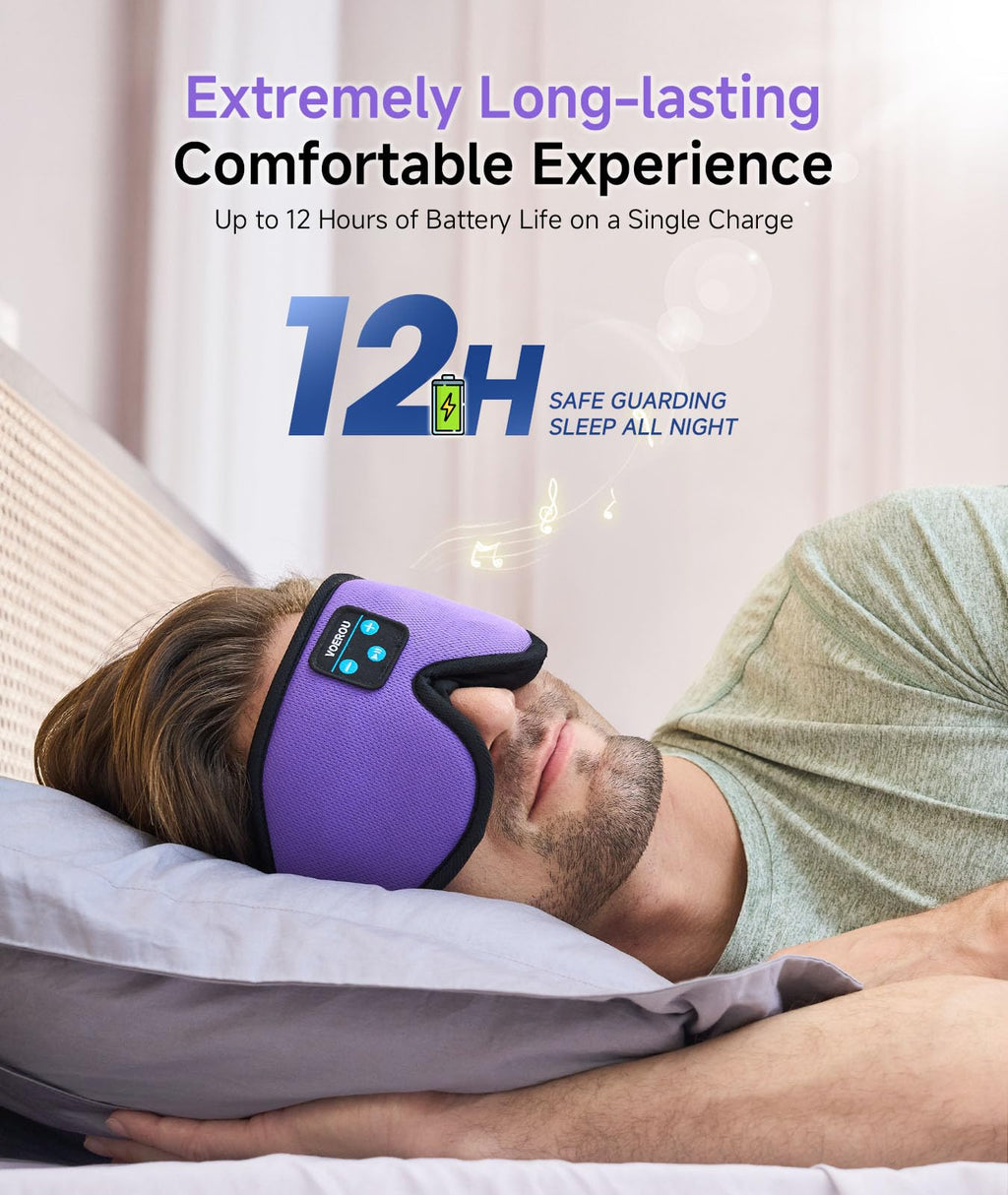 Bluetooth 3D Sleep Mask with Headphones P39416
