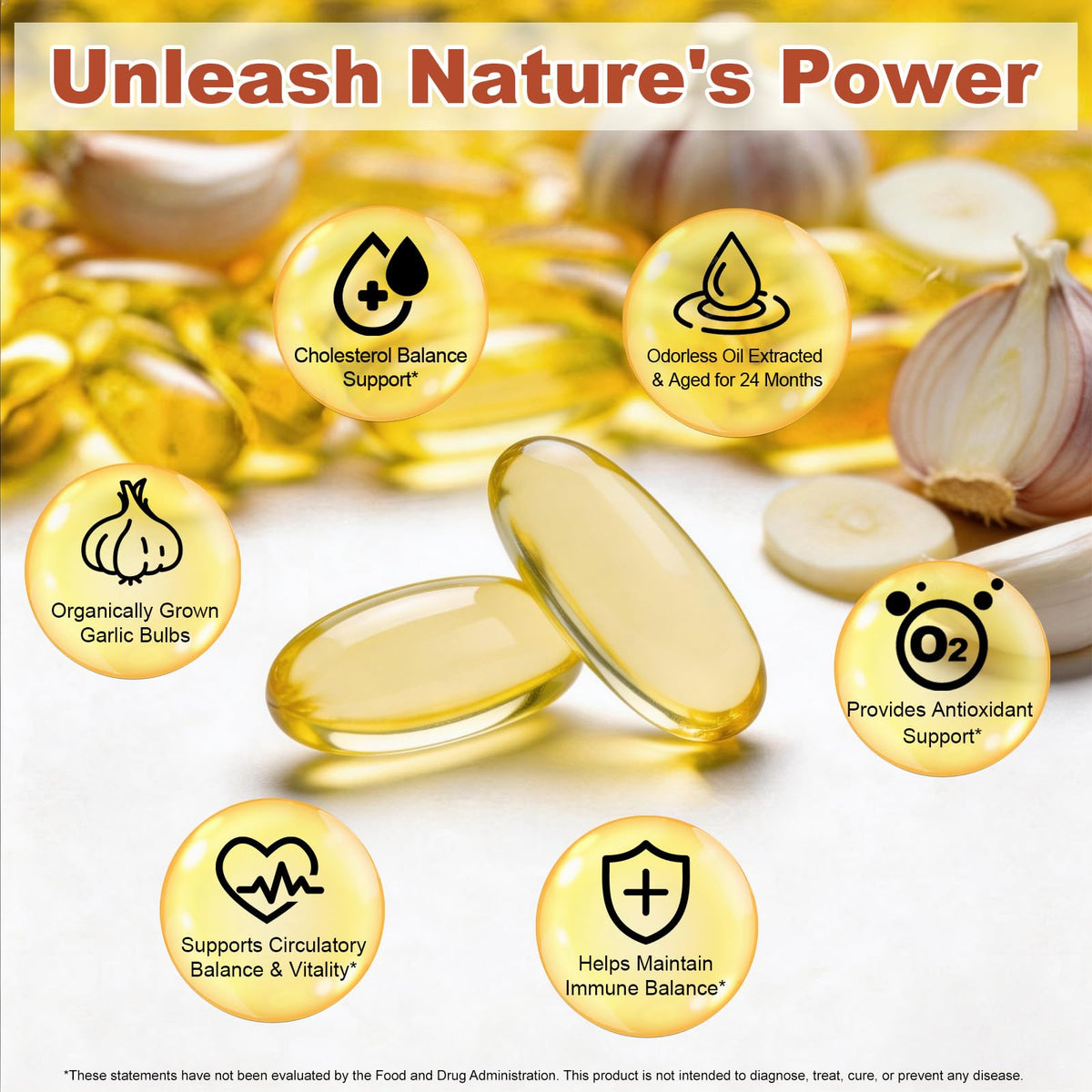 Aged Garlic Extract Capsules 15:1 Concentrated Formula 2 Pack Z8965