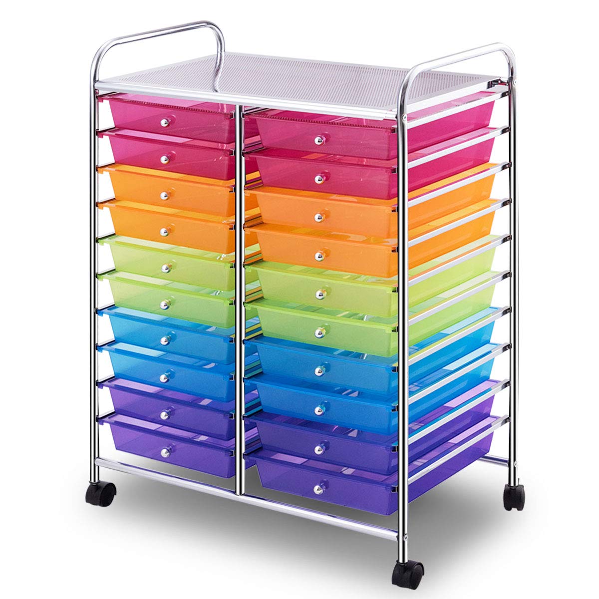 20 Drawer Rolling Storage Cart Organizer K2405