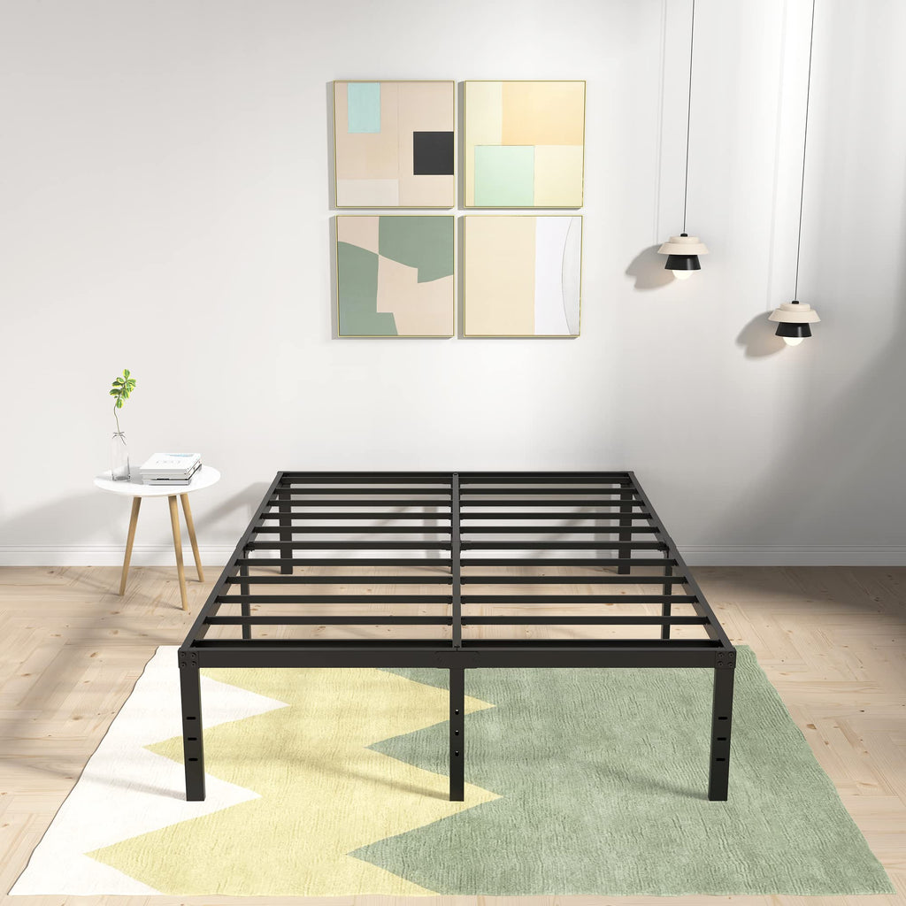 18 Inch High Queen Size Bed Frame with Storage C2688