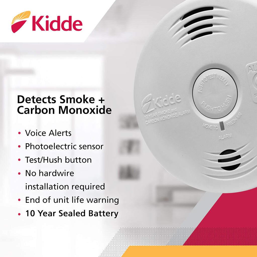 Smoke & Carbon Monoxide Alarm with Voice Warning L598694