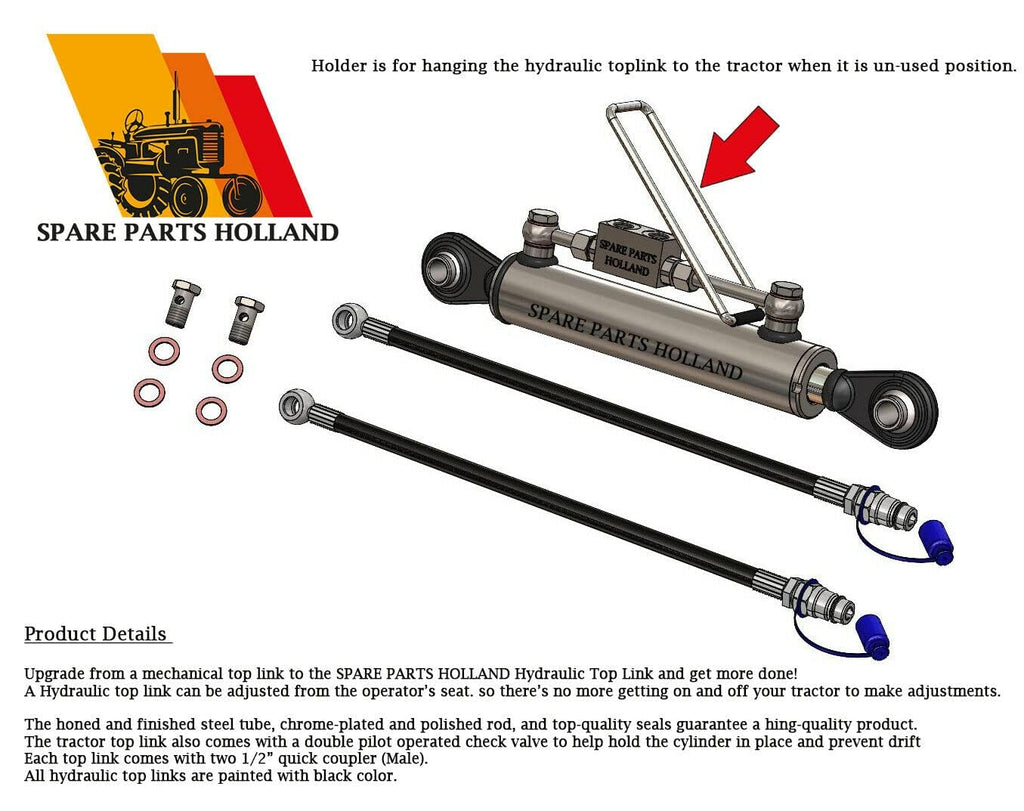 Hydraulic Top Link Cat 1-1 with Locking Block N86267