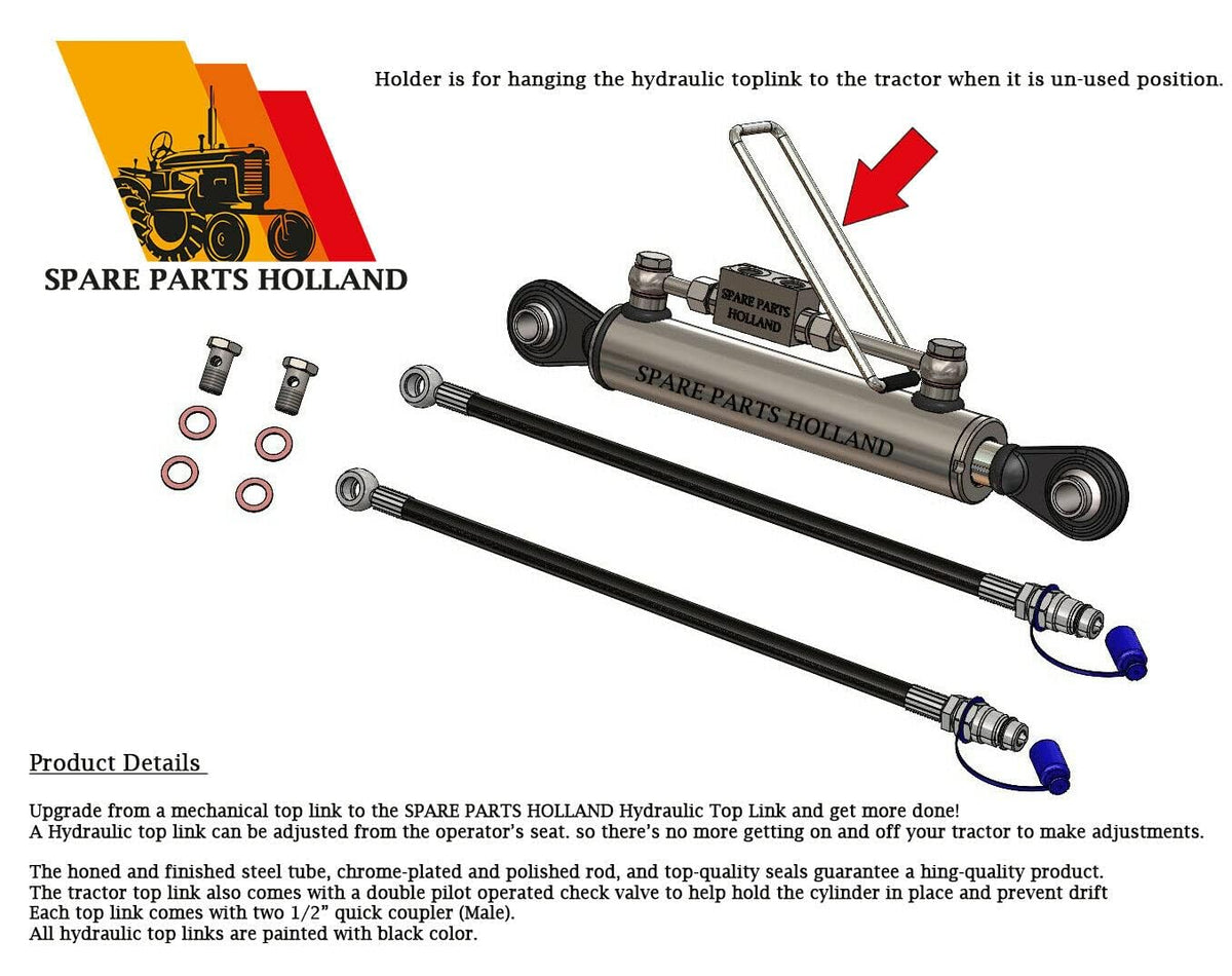 Hydraulic Top Link Cat 1-1 with Locking Block N86267