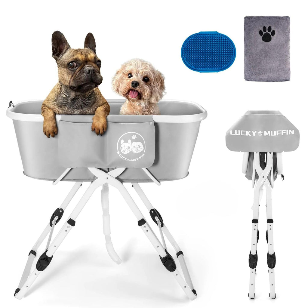 Portable Foldable Dog Bathtub 5 Adjustable Heights C4685
