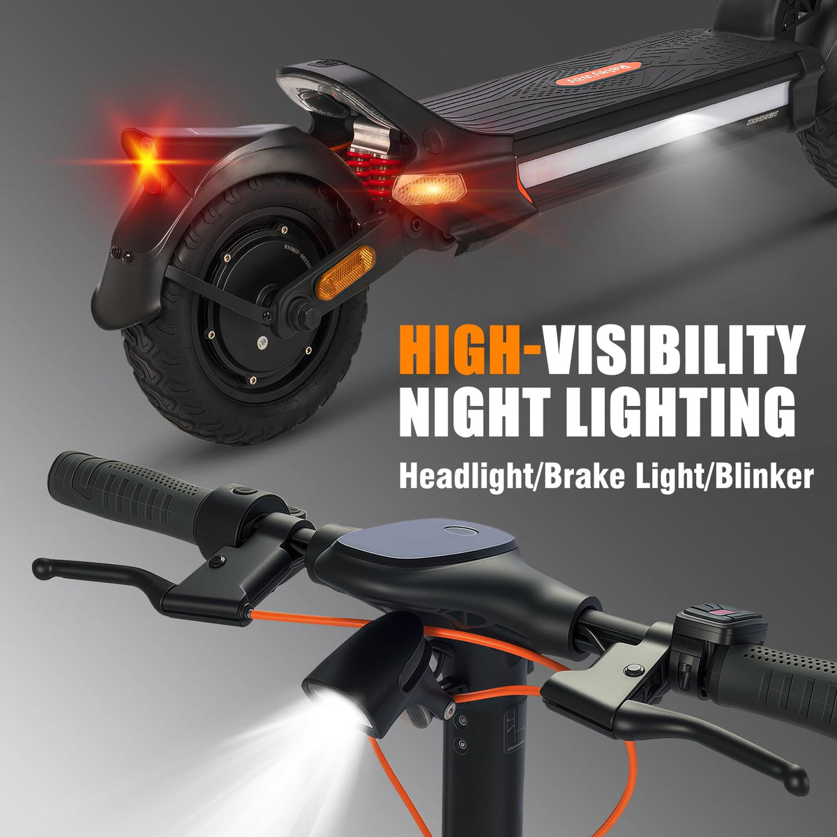 Offroad Electric Scooter 30 Mph 40-50 Miles Range I89823