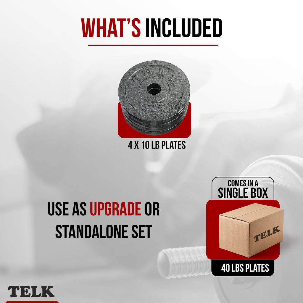 Adjustable Dumbbell Set with Cast Iron Plates E685