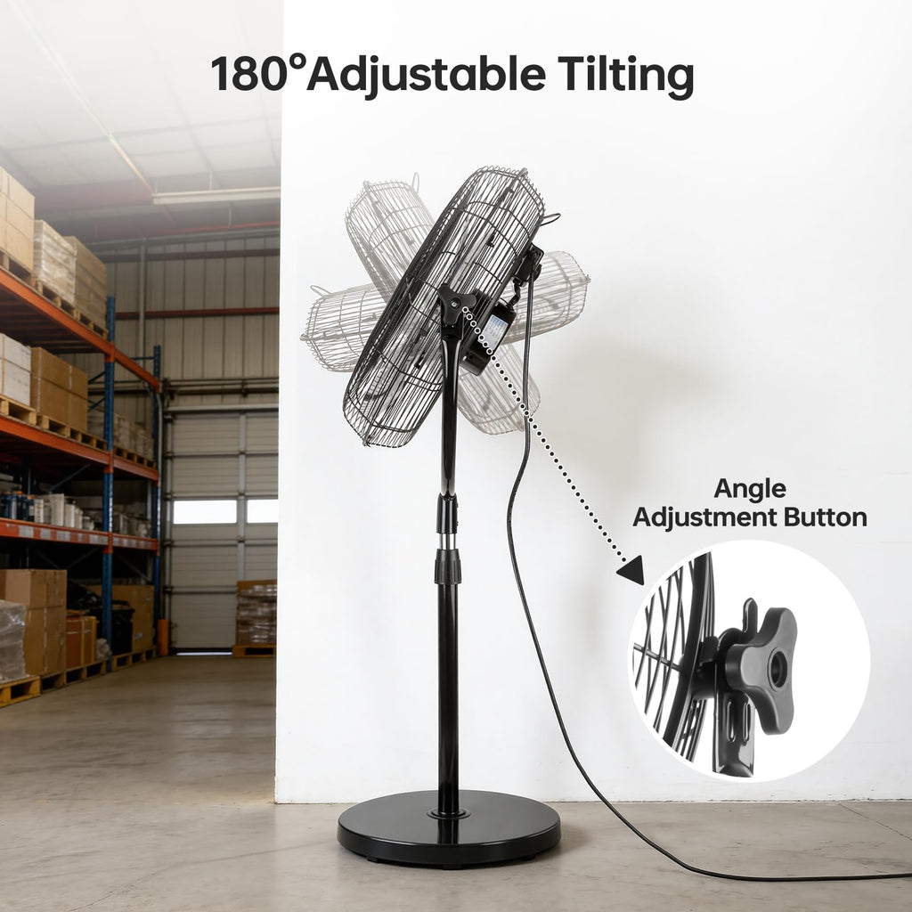 18 Inch Heavy Duty High Velocity Pedestal Fan Y276382