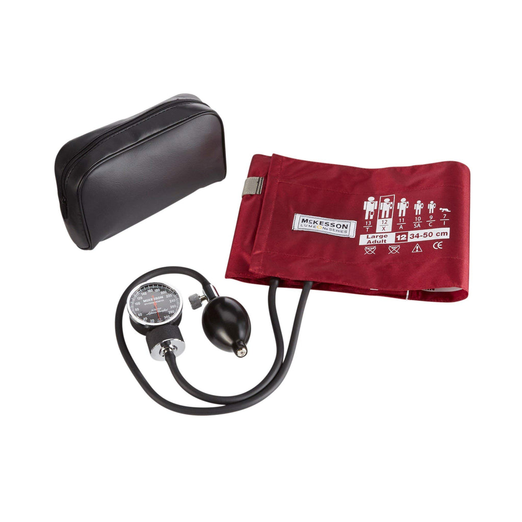 Aneroid Sphygmomanometer, Burgundy, Large, 34-50 cm, 1 ct H860