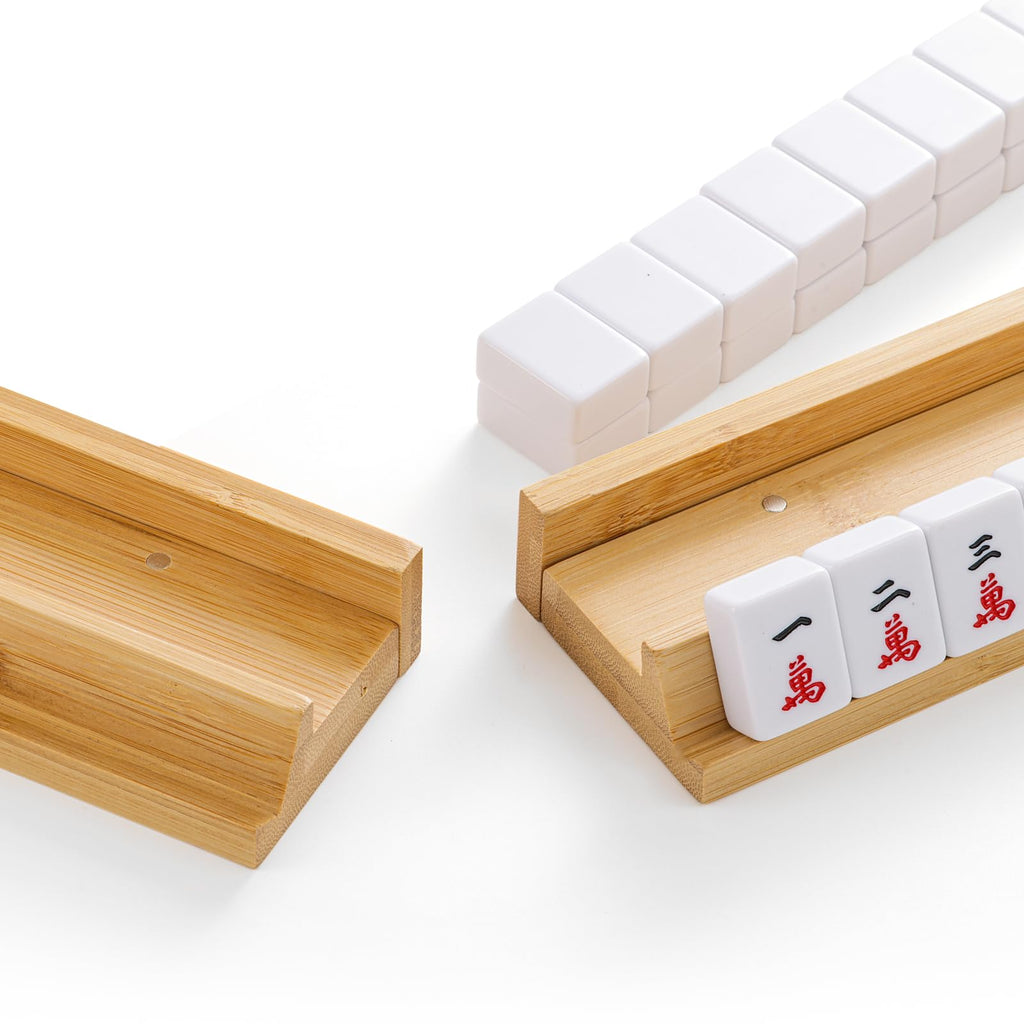 Bamboo Mahjong Racks with Magnetic Pushers D929
