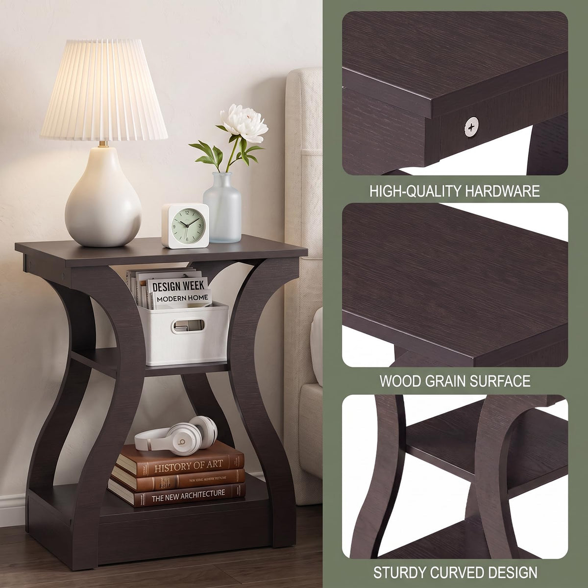 Brown End Tables Set of 2 P301040