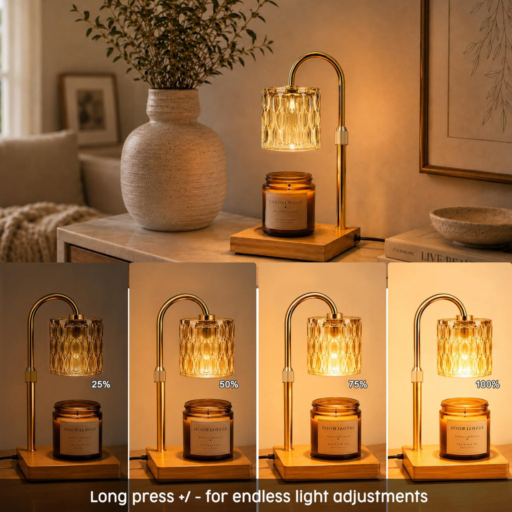 Adjustable Dimmable Candle Warmer Lamp with Timer E471668
