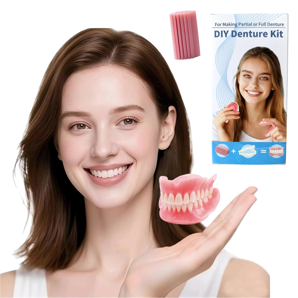 DIY Denture Kit Top & Bottom Fake Teeth D4173