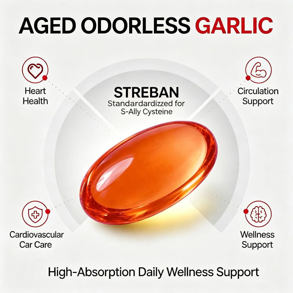 Odorless Garlic Supplement 600mg Softgels B93706