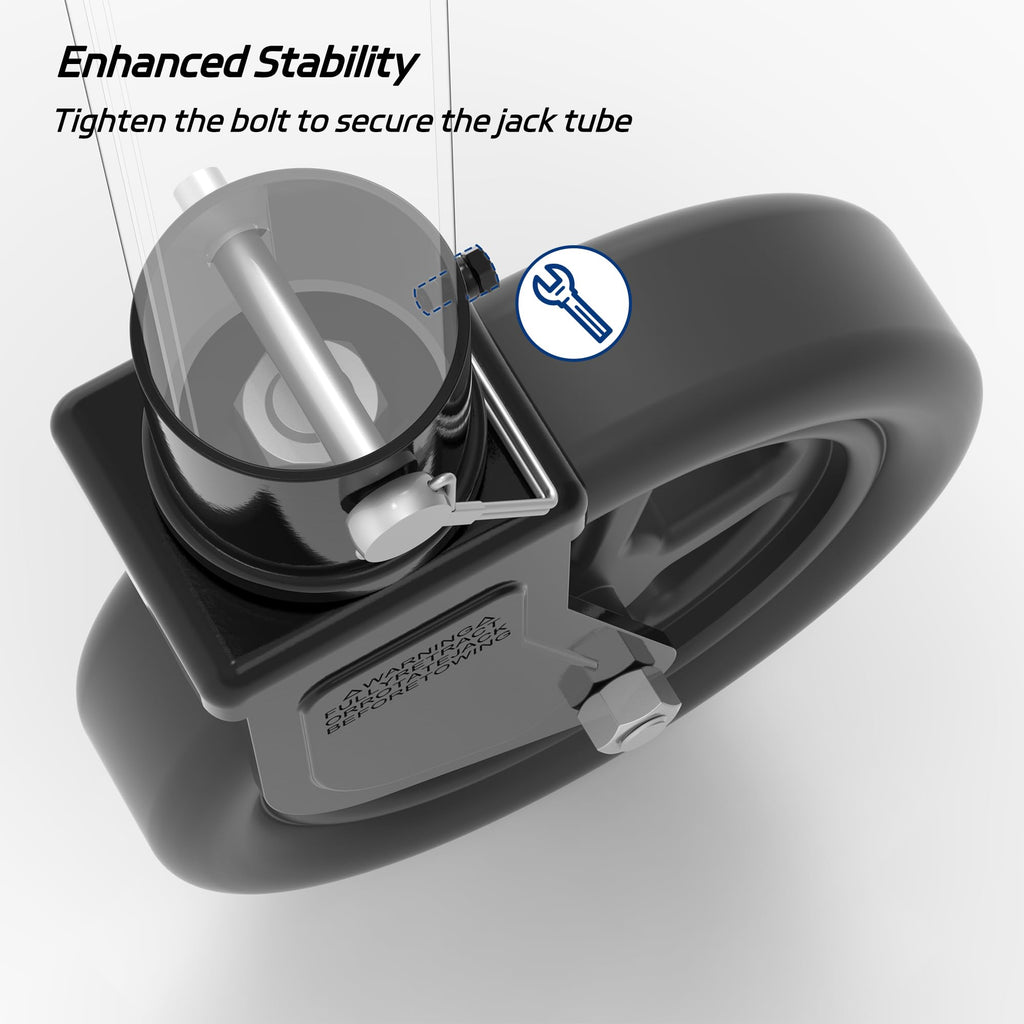 8" Trailer Jack Swivel Caster with Spoked Wheel R50428