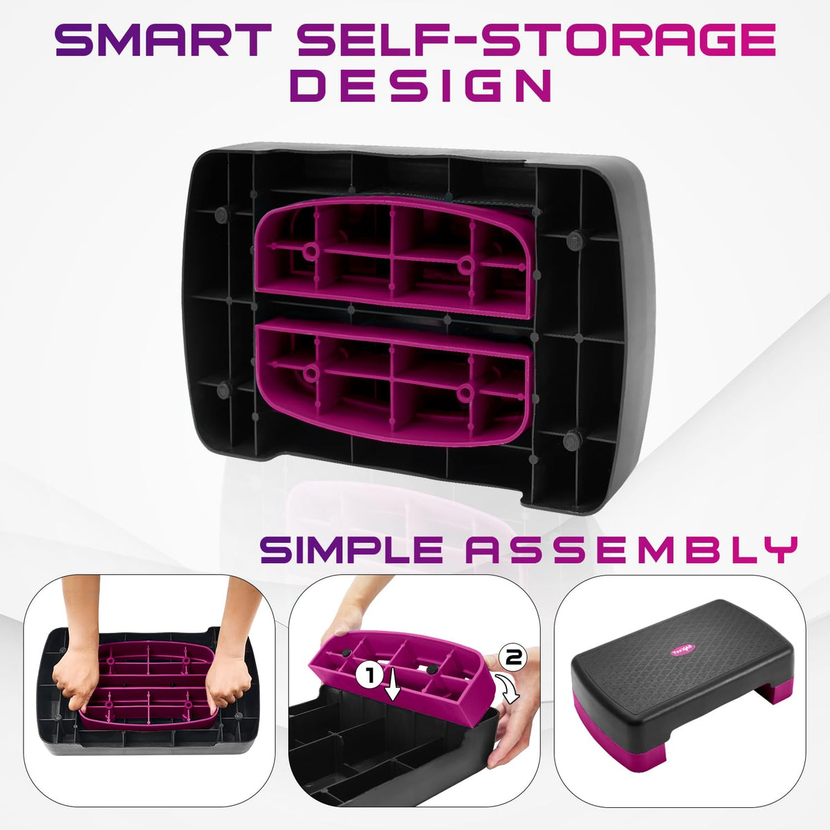 Aerobic Step Platform with Risers K1299