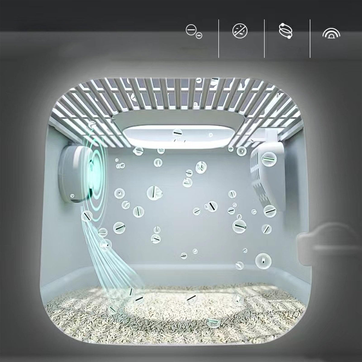 Fully Enclosed Extra Large Cat Litter Box J351088