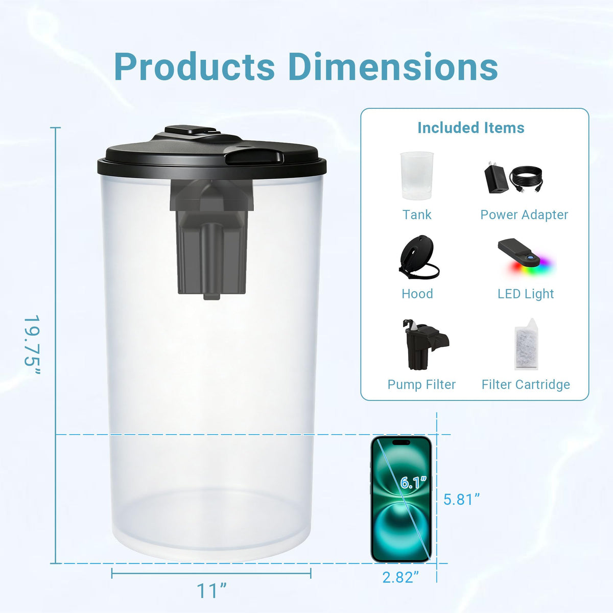 6-Gallon Aquarium Kit with LED Lighting and Power Filter R6948