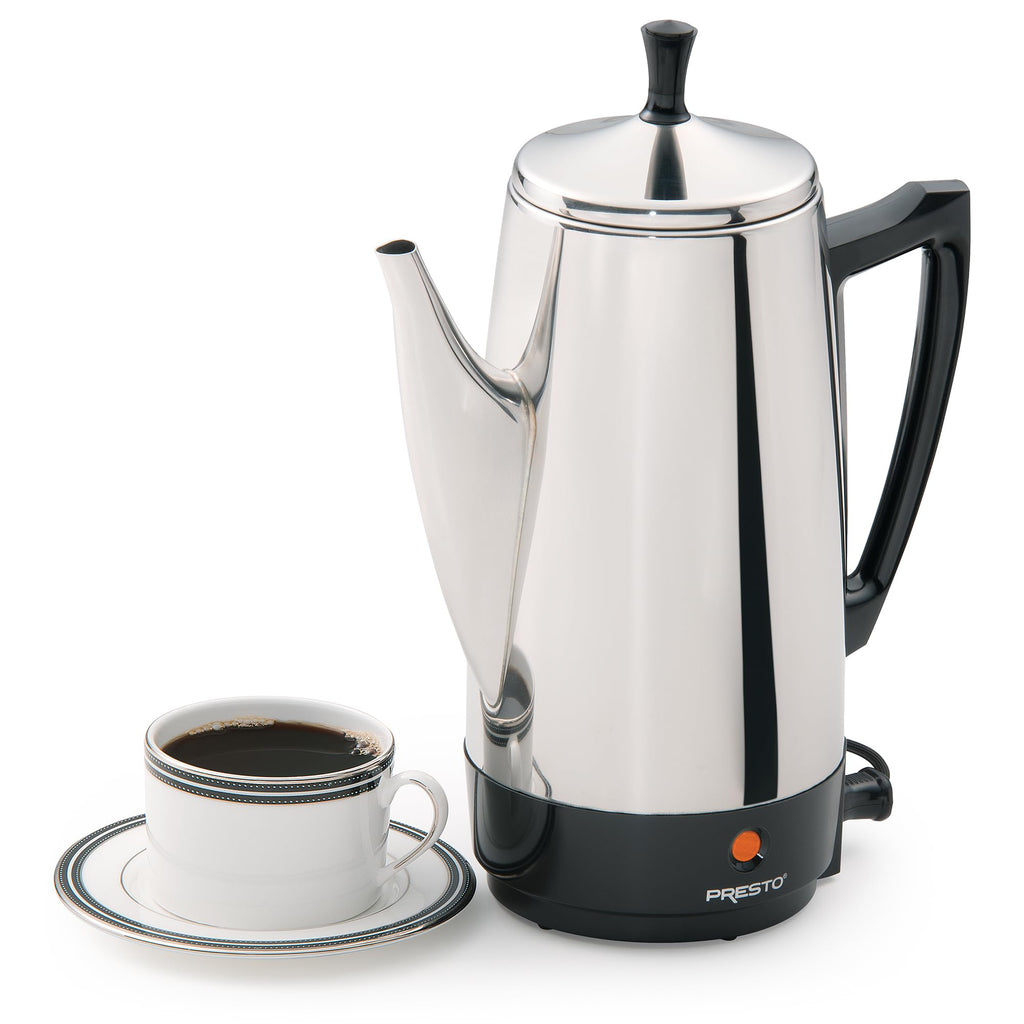 Stainless Steel 12-Cup Electric Coffee Percolator D68462