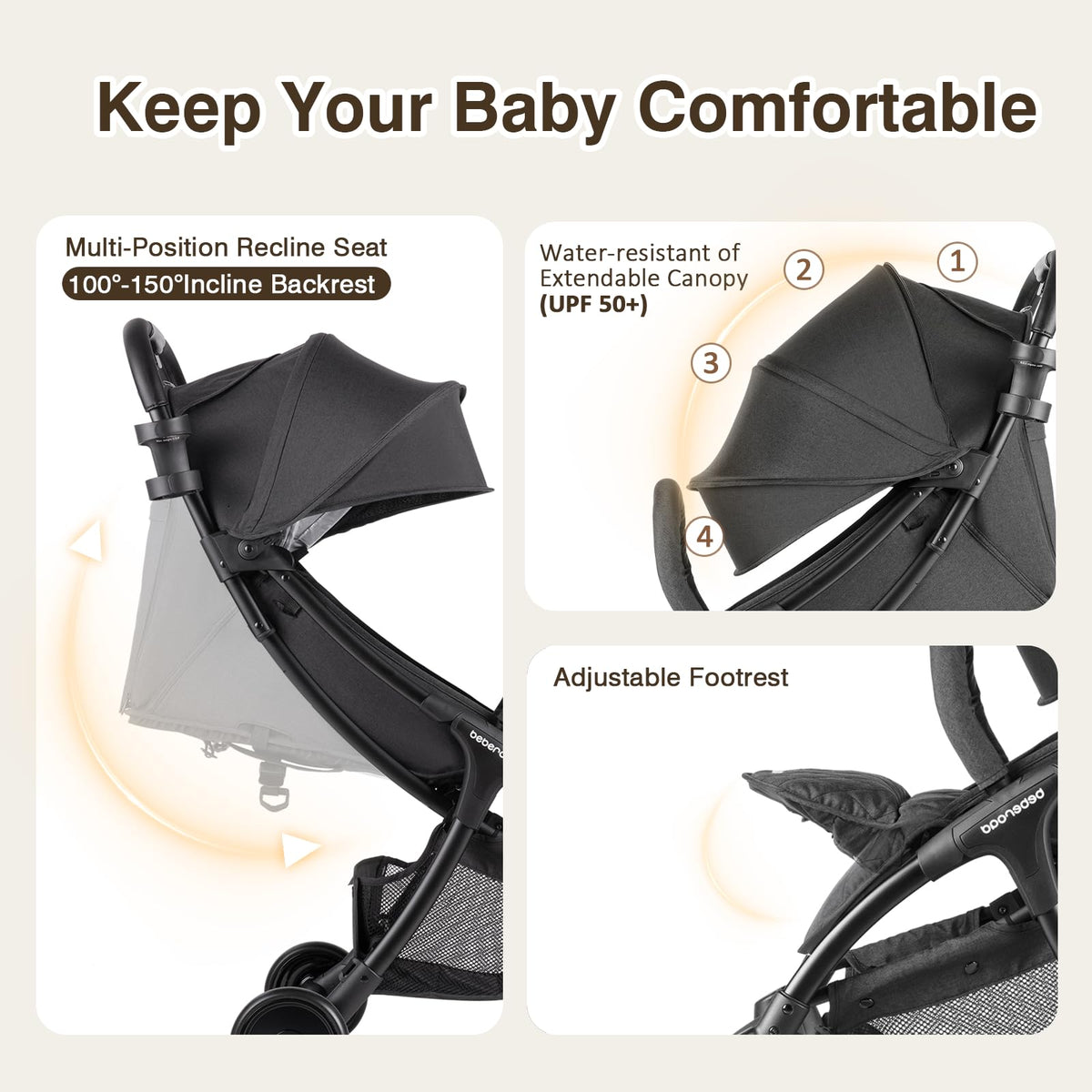 Lightweight Travel Stroller K38741
