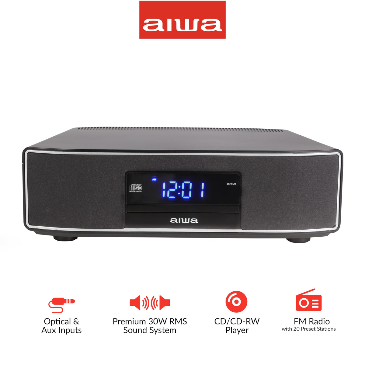 30W Bluetooth Speaker with CD Player and FM Radio F708942