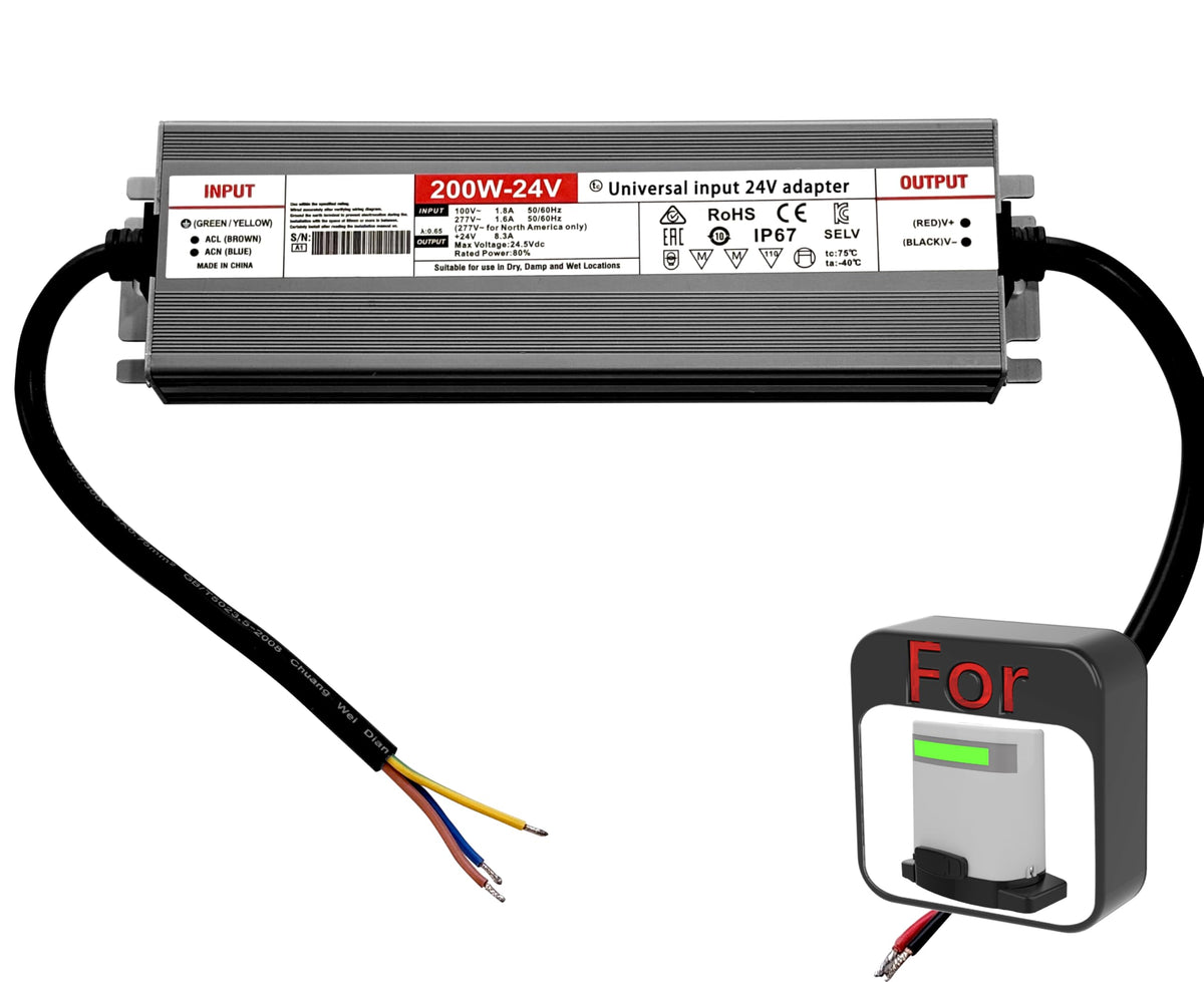 200W AC100-277V to DC24V Waterproof IP67 LED Driver Power Supply L706487