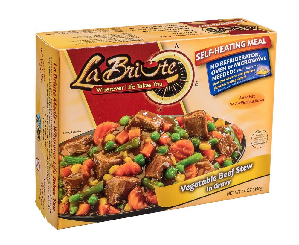 Vegetable Beef Stew in Gravy Ready to Eat Entrée 12 oz O81275