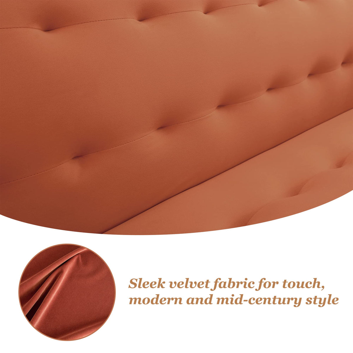 Orange Twin Size Convertible Sofa Bed M450114
