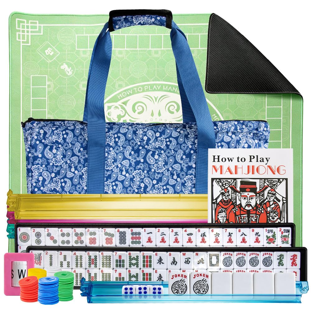 American Mahjong Set with Mat and Racks H843