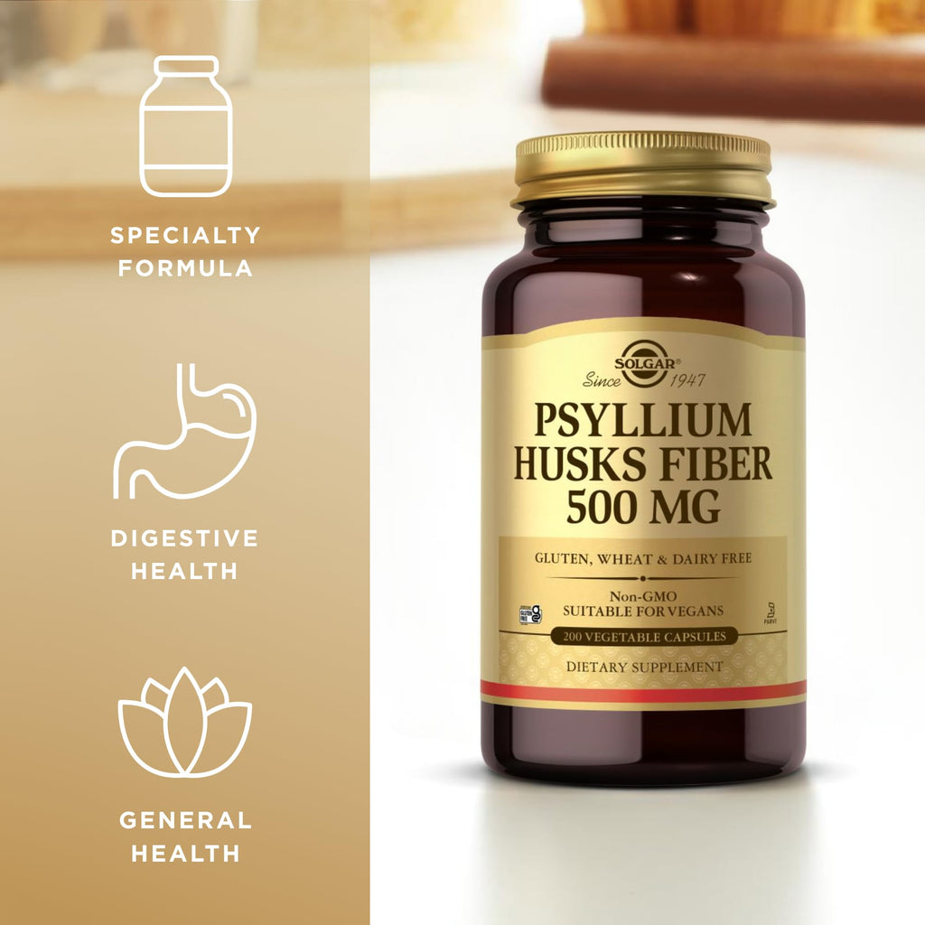 Psyllium Husks Fiber 200 VCaps V8832