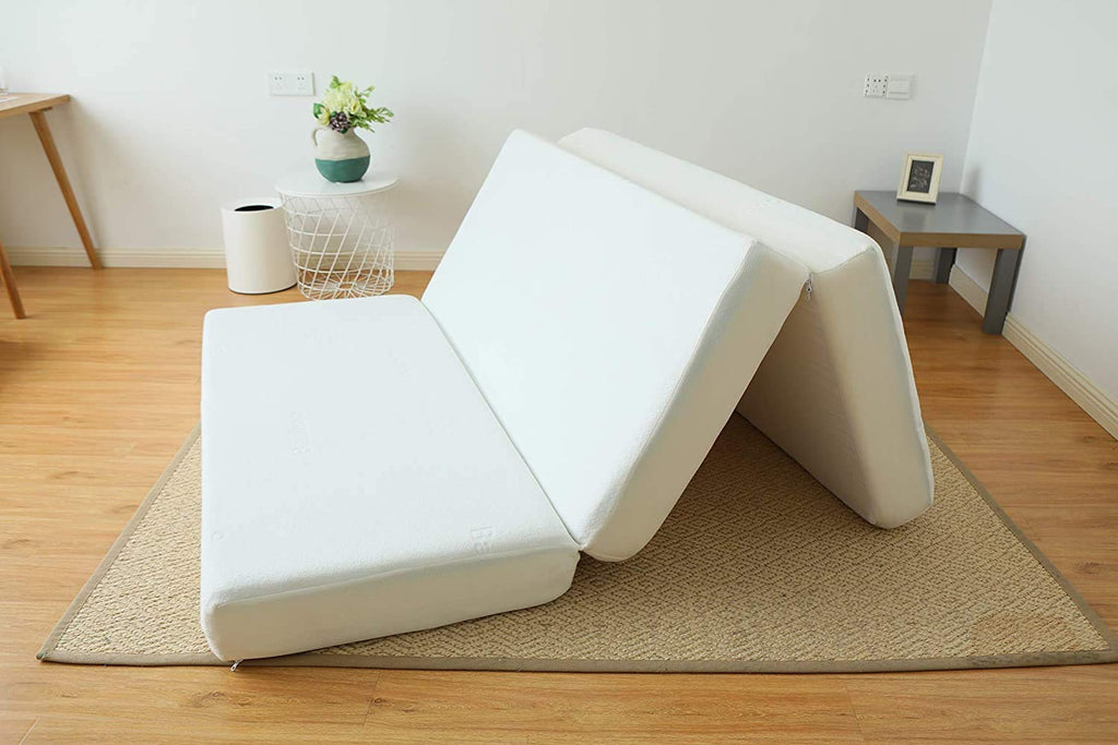 8-Inch Gel Memory Foam Tri-fold Mattress with Bamboo Cover, Queen W69475