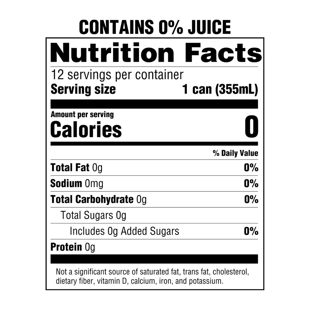Sparkling Water Lime 12 Fl Oz 12 Cans R8135