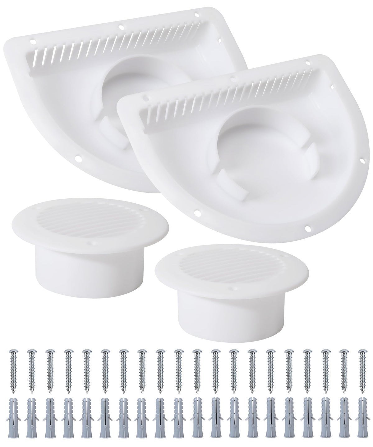 RV Vent Covers with Mounting Hardware O1373