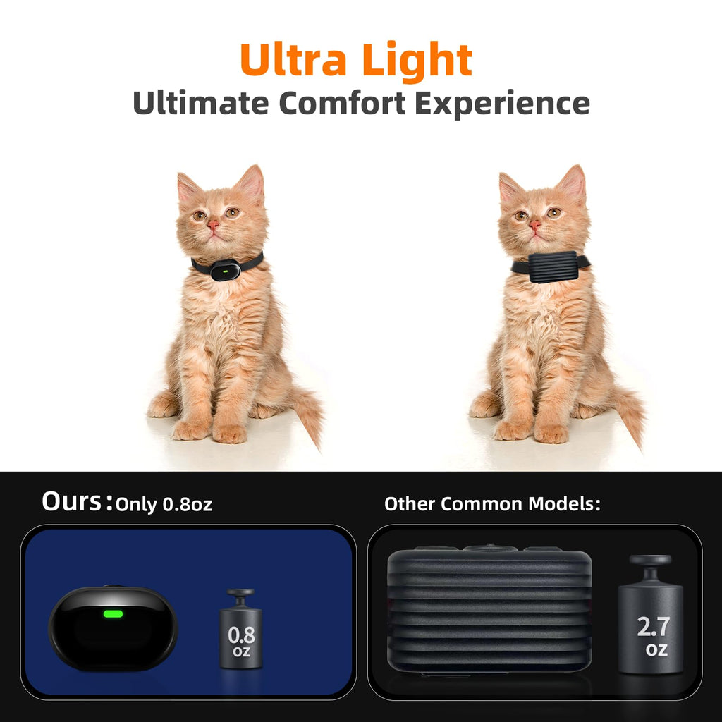 Ultra-Small Cat Training Collar with Remote, Waterproof, Rechargeable H73479
