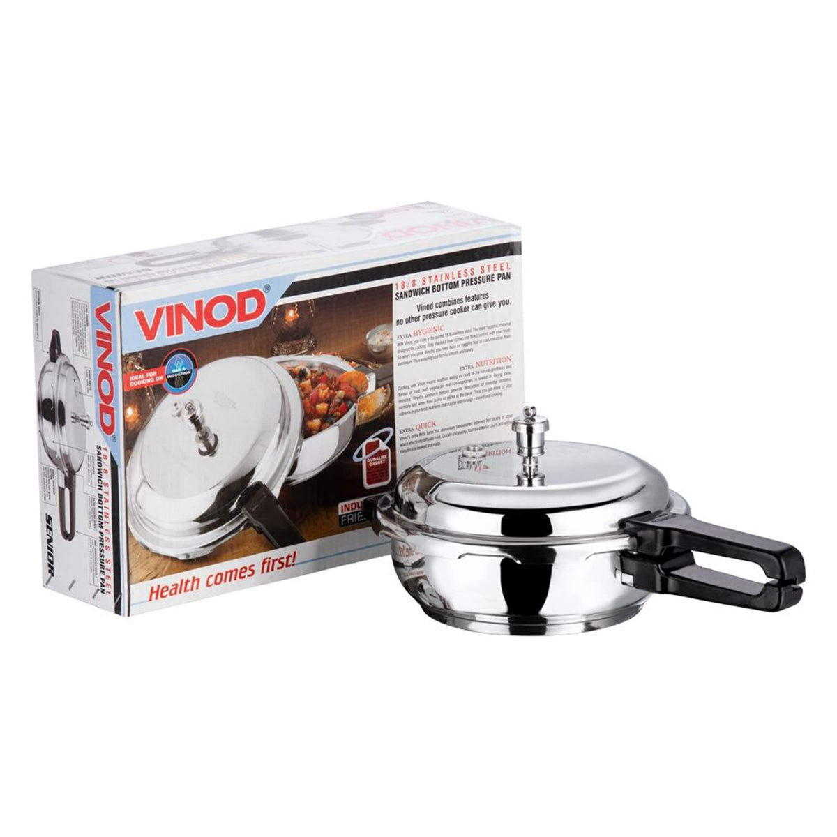 Stainless Steel Sandwich Bottom Pressure Pan Y638029