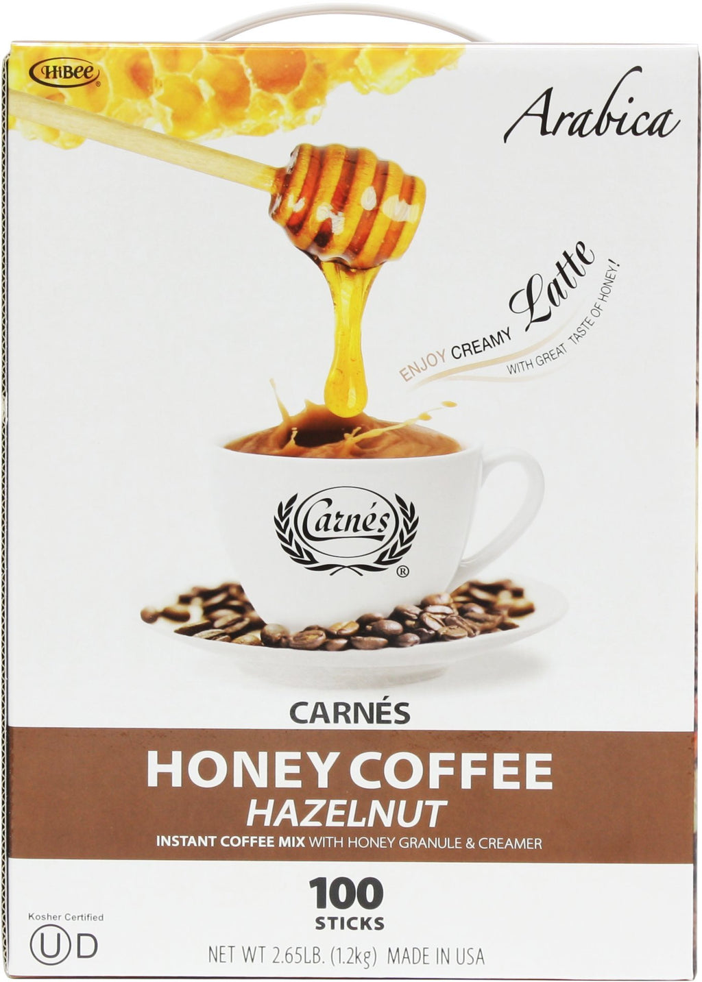 Hazelnut Instant Coffee With Honey, 2.65 Pounds O722