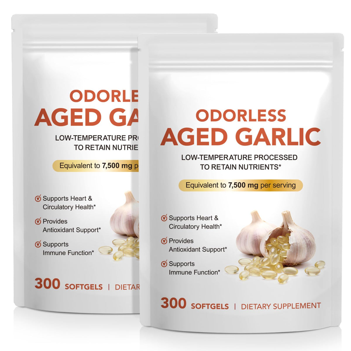 Aged Garlic Extract Capsules 15:1 Concentrated Formula 2 Pack Z8965