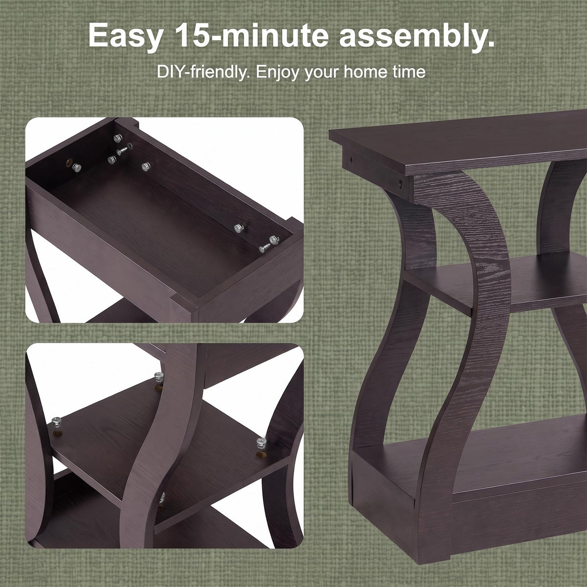 Brown End Tables Set of 2 P301040