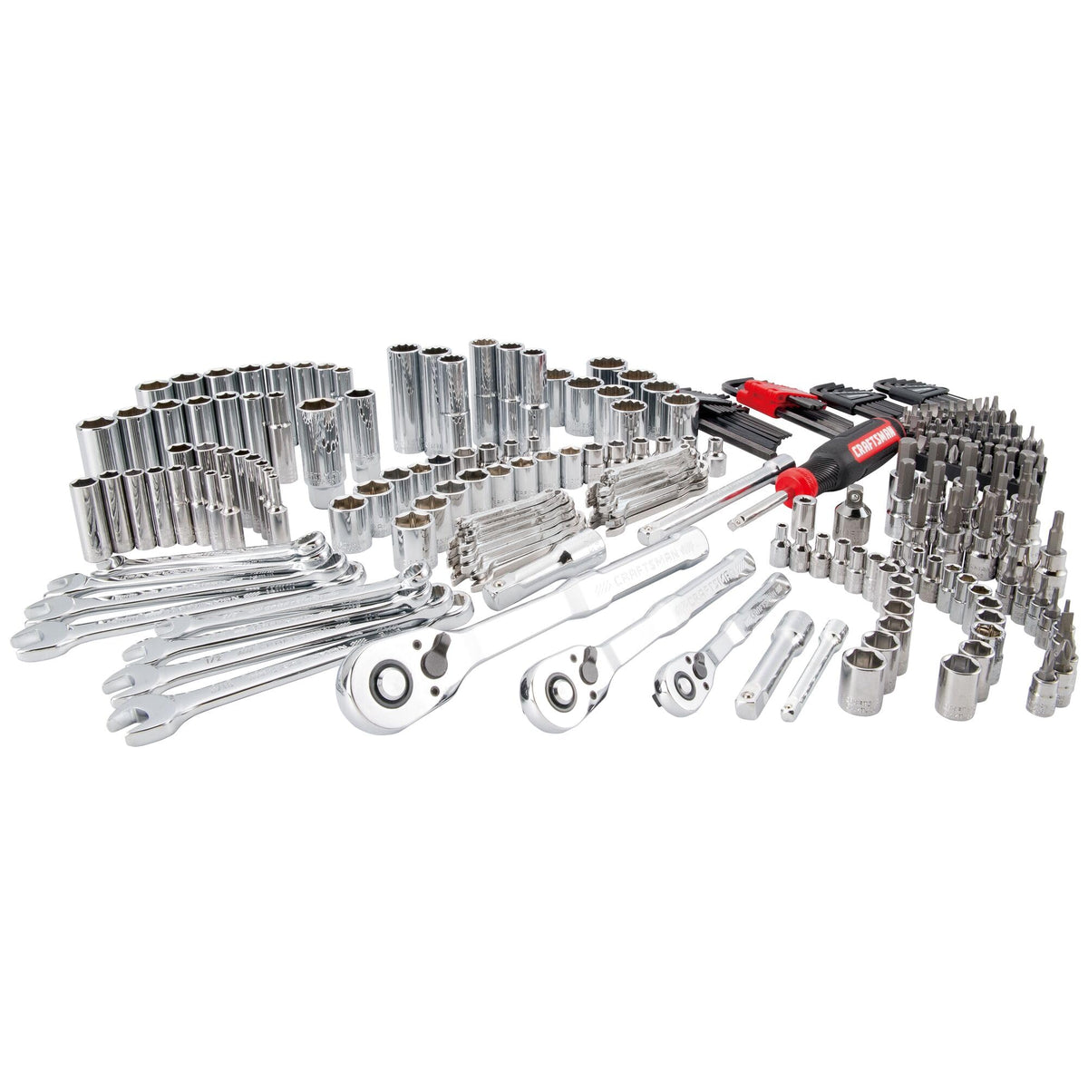 230 Pcs Mechanics Tool Set Socket Wrench Set with Toolbox L872717