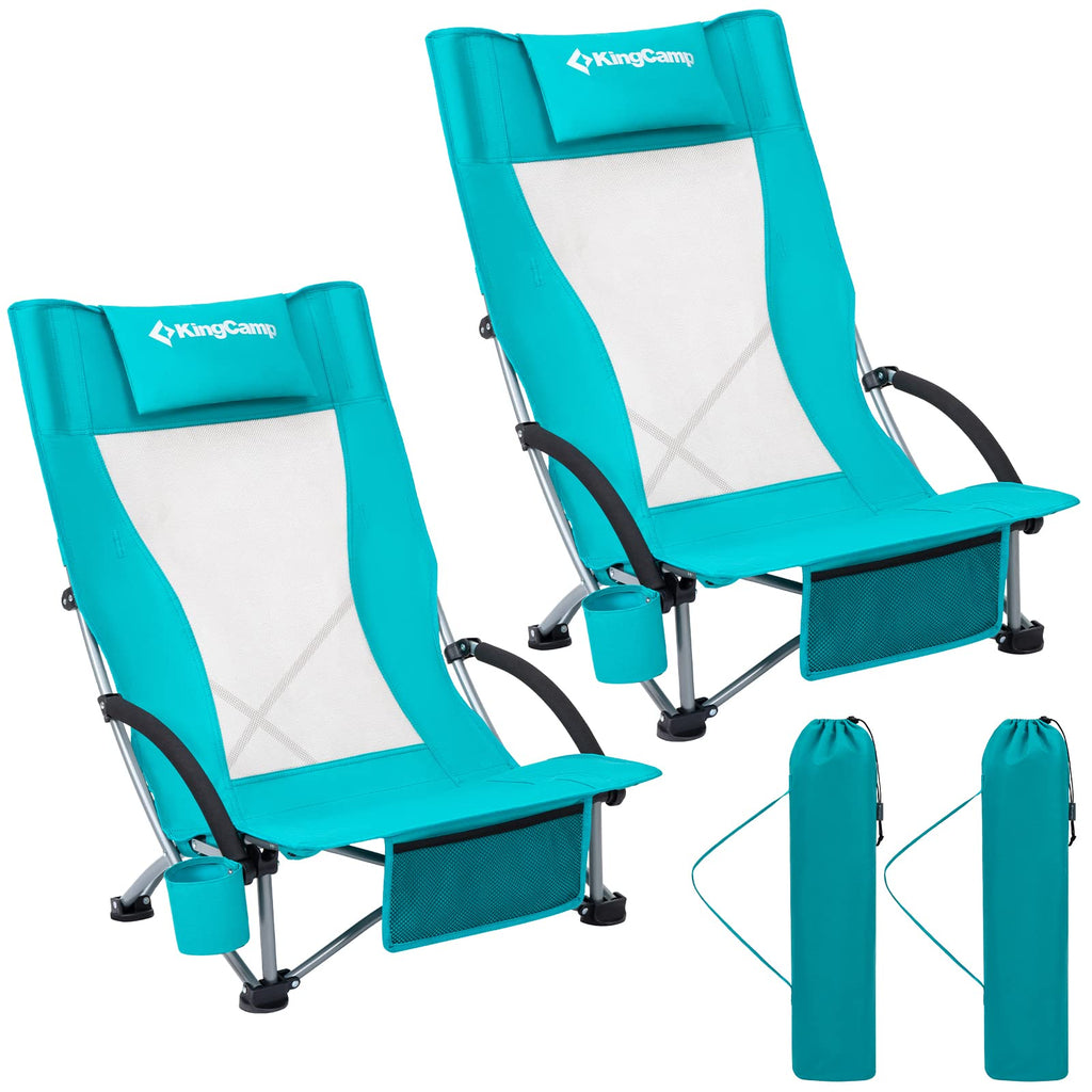 High Back Folding Beach Chair 2 Packs W308908