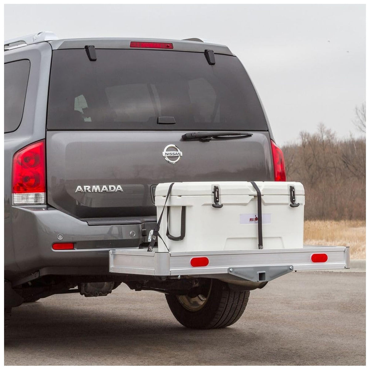 Aluminum Hitch Cargo Carrier Tray 550 lb Capacity F435242