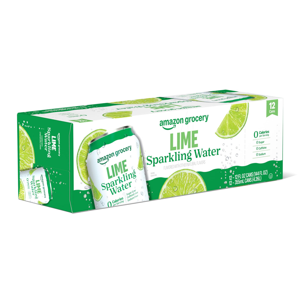 Sparkling Water Lime 12 Fl Oz 12 Cans R8135