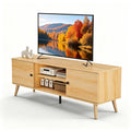 55 60 inch Wood TV Stand with 2 Cabinets H7467