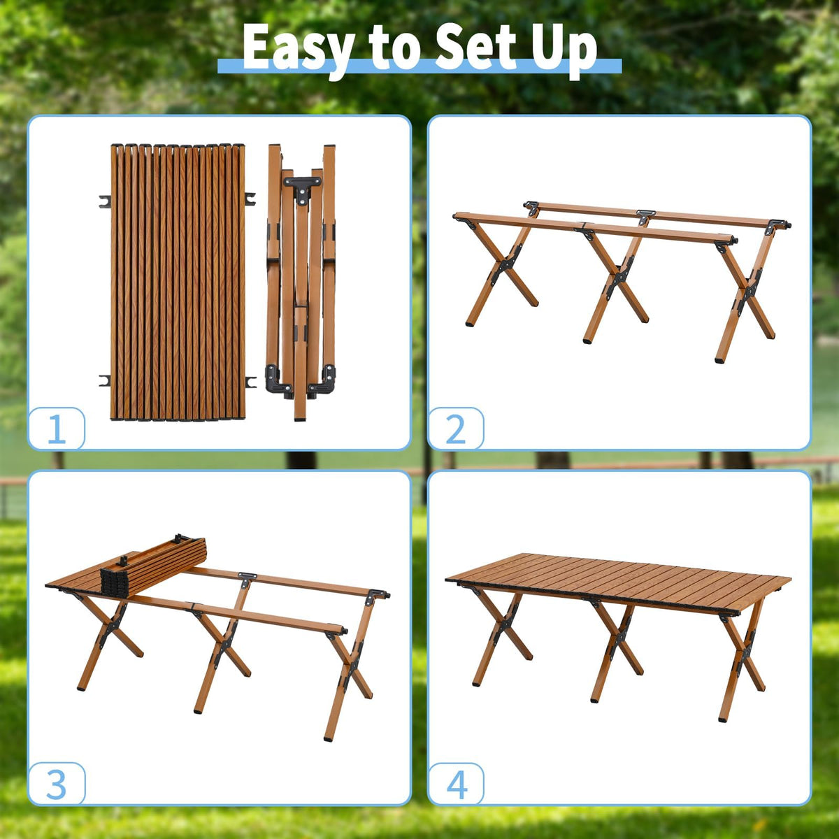 4Ft Aluminum Folding Camping Table O21200