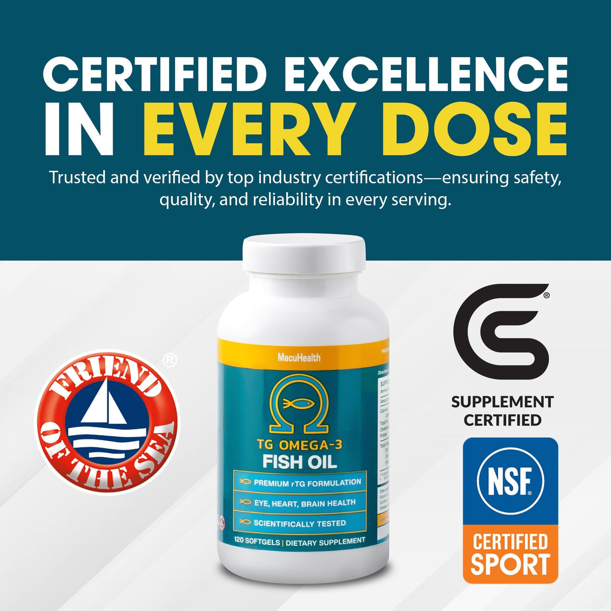 Omega 3 Fish Oil 1100mg DHA 1100mg EPA X75328