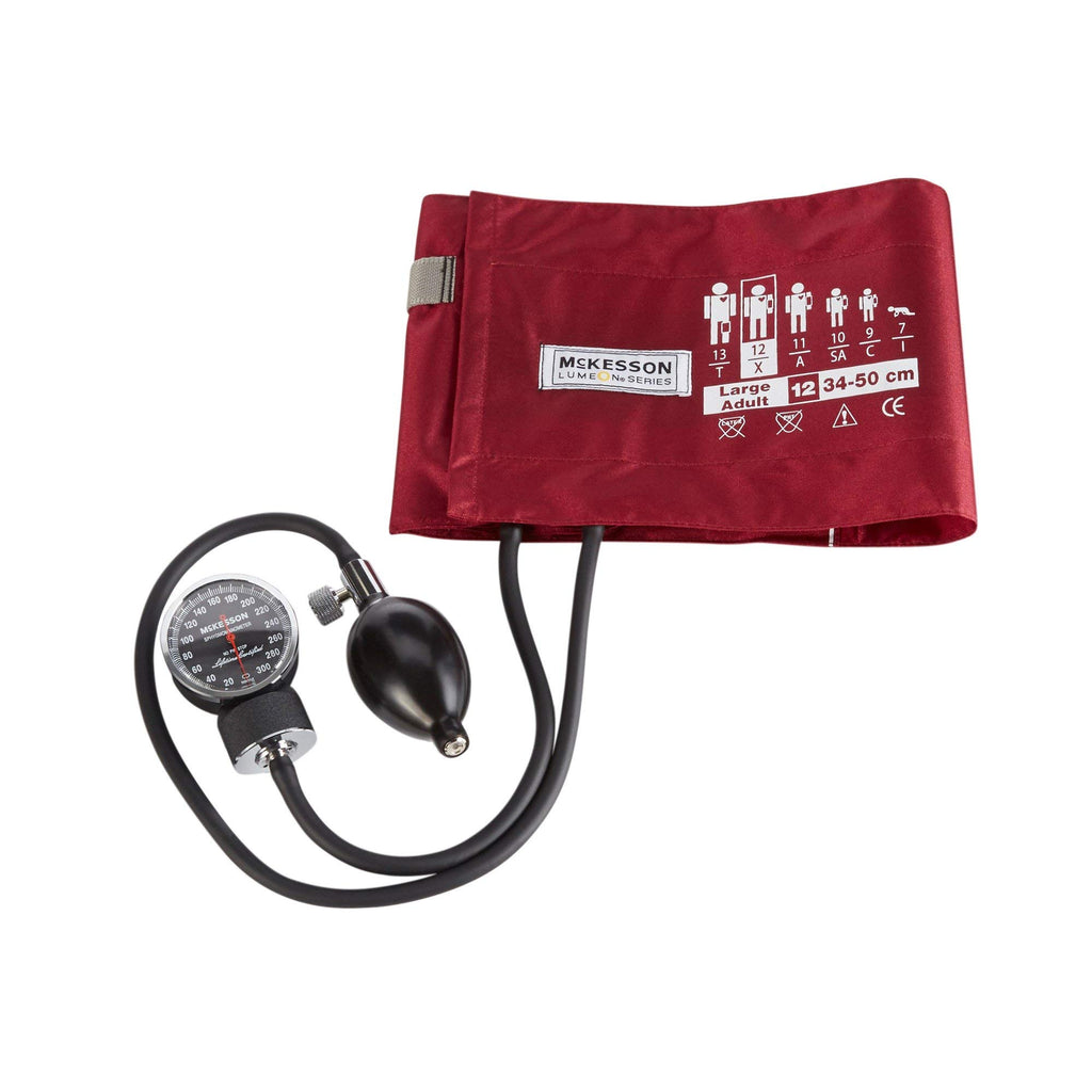 Aneroid Sphygmomanometer, Burgundy, Large, 34-50 cm, 1 ct H860
